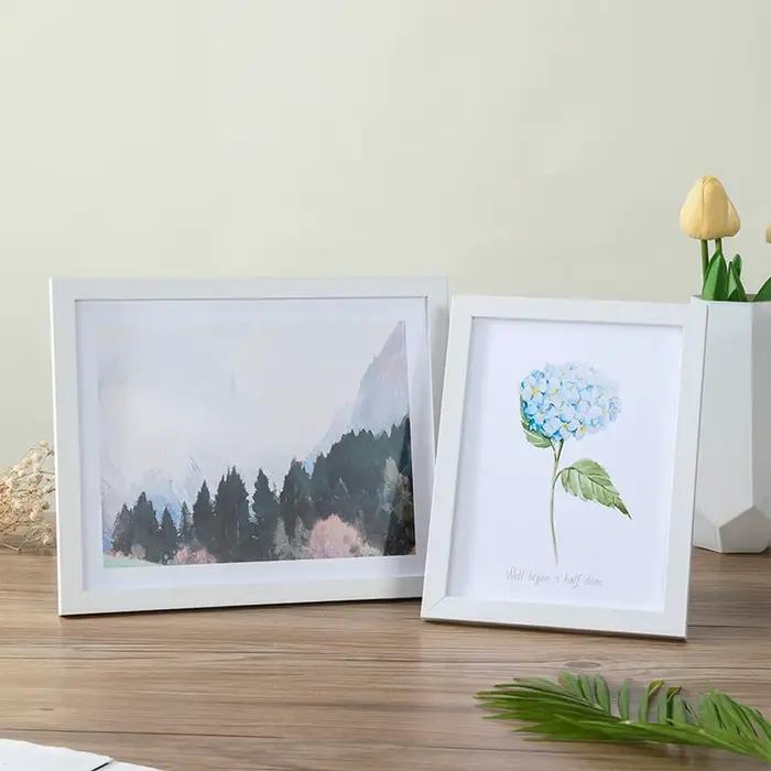 Petit cadre Photo en bois pour tenture murale