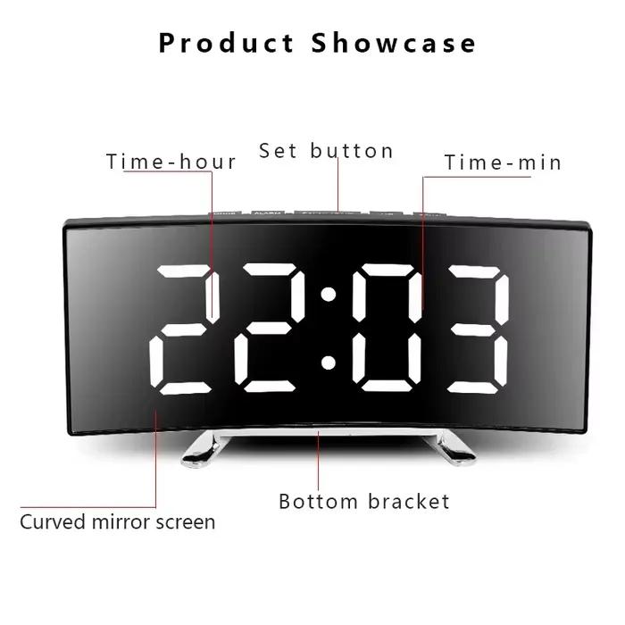 Dernière horloge numérique LED réveil chambre