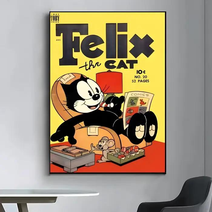 Affiche de dessin animé Felix le chat