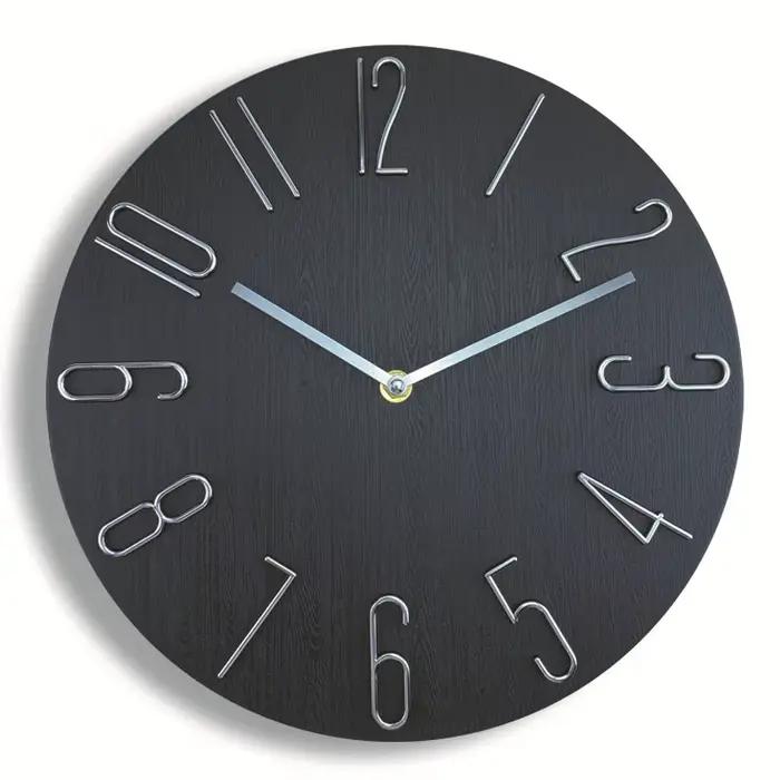 30 cm 12 pouces horloges murales salon silencieux brève horloge murale mode nordique montre