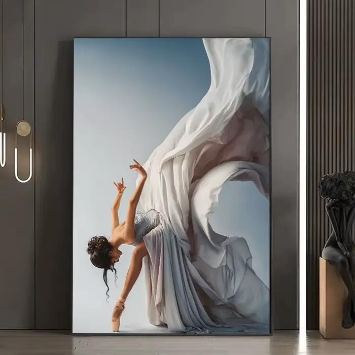 Peinture sur toile moderne pour danseuse de Ballet