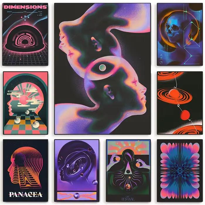 Futurisme abstrait, Art mural
