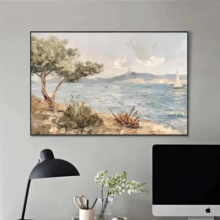 Affiches de paysage costal de mer d'été