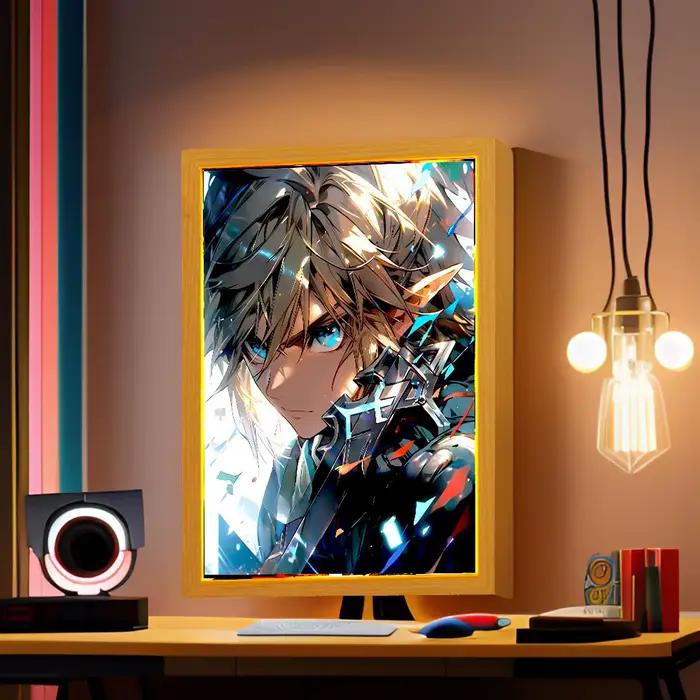 Légende de Zelda lumière peinture cadre Photo princesse