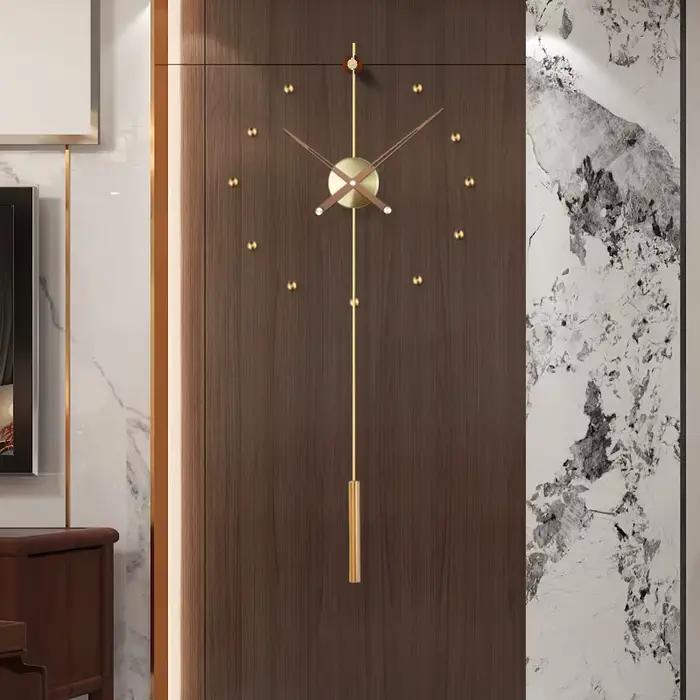 Espagne grande horloge murale Design moderne métal luxe montres murales horloges bricolage décor à la maison silencieux salon Orologi Da Parete cadeau