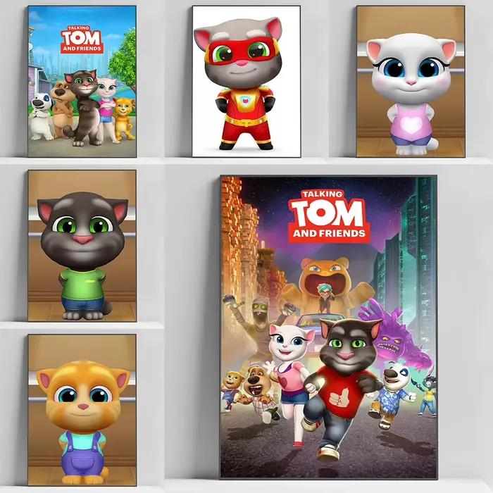 Affiche décorative avec le roi Tom et ses amis pour chambre de bébé