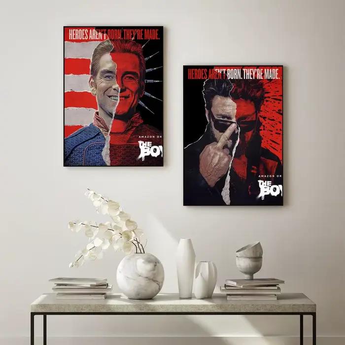 Films The Boys Character Poster HD Art mural auto-adhésif imperméable – Utilisation multi-scènes