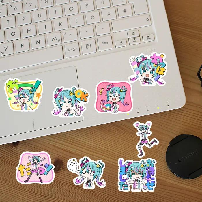 Autocollants décoratifs mignons de style dessin animé pour la décoration de scènes