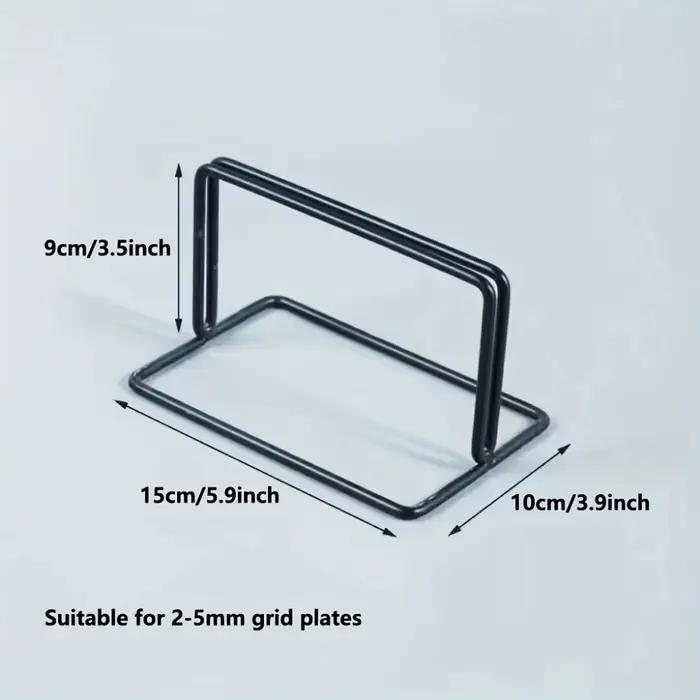 Supports d'art et de photos en grille, supports d'affichage modernes en métal pour panneaux de grille, supports de bureau et supports de cabine à bijoux