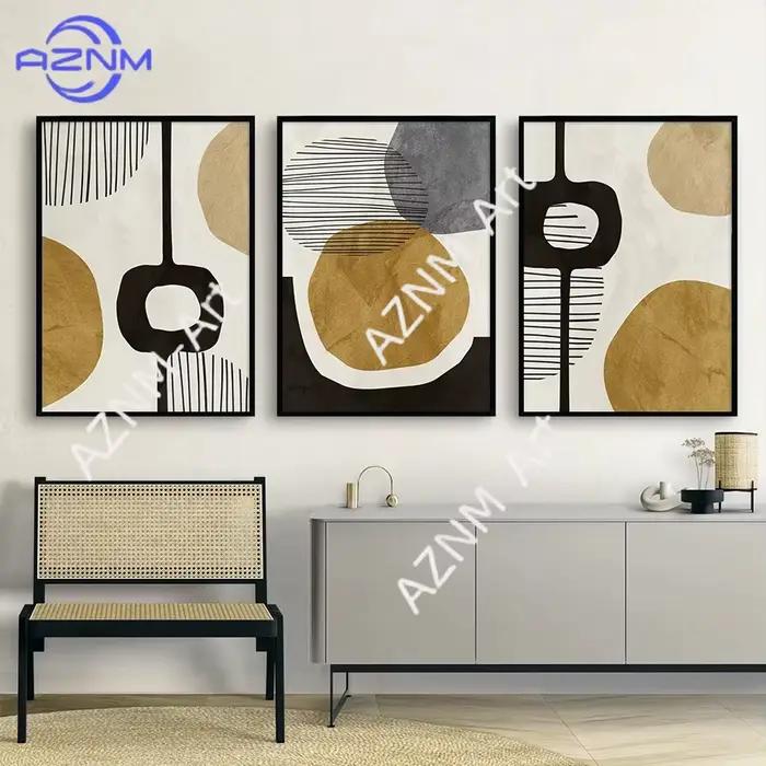 Lot de 1/3 tableaux triptyques minimalistes