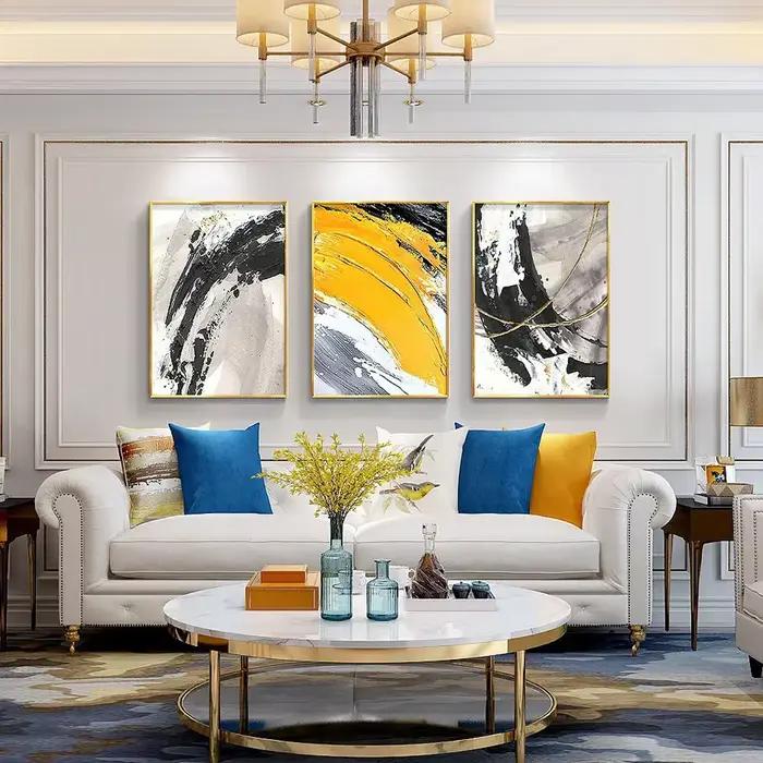 Peinture à l'huile abstraite sur toile