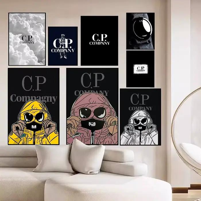 Affiches vintage classiques de luxe de la marque de mode C P C-Company, affiches murales de qualité HD, affiches rétro pour la décoration murale de la maison