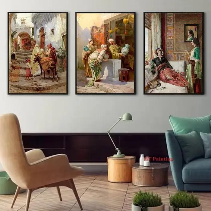 Affiche de paysage de vie des anciens arabes