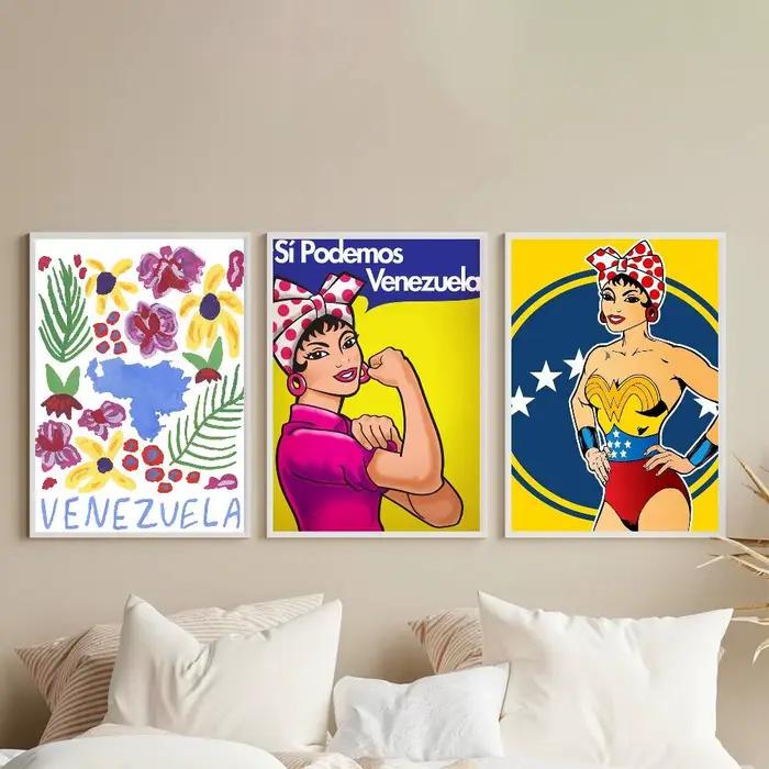 Affiche d'art esthétique Venezuela
