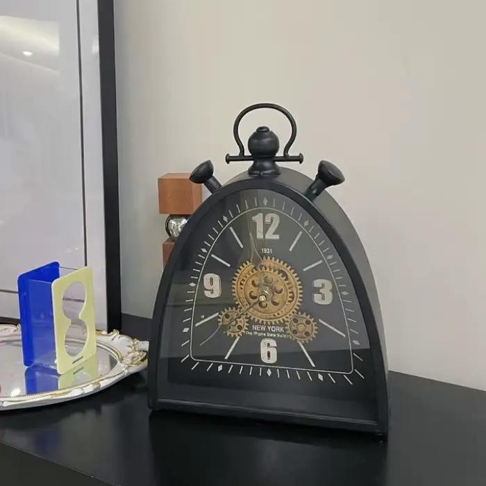 Horloge de Table Antique rétro en métal