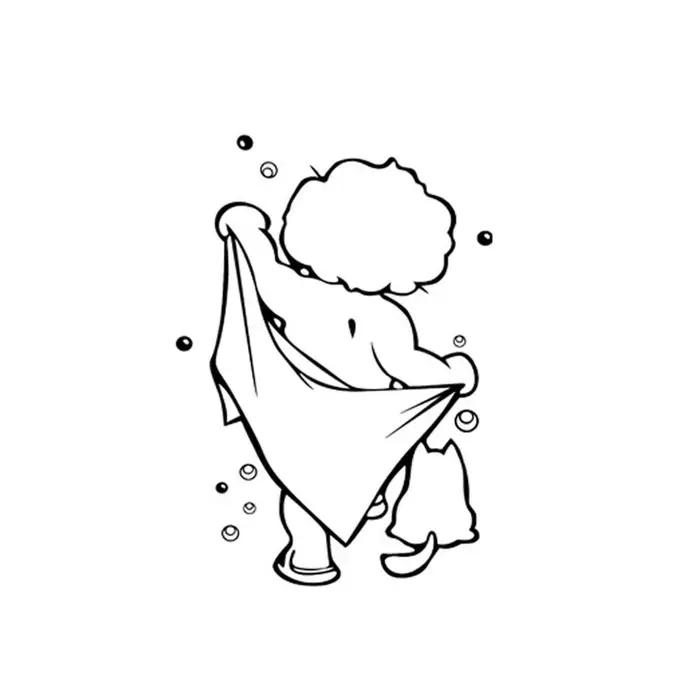 Autocollants pour porte de douche en verre