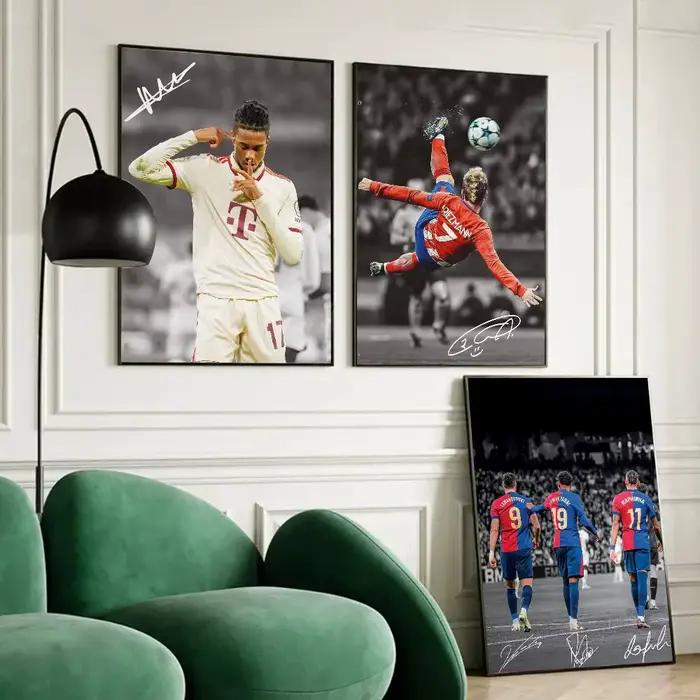 Affiche d'étoile de Football célèbre