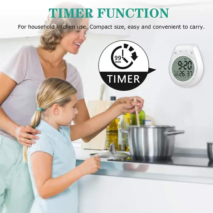 Horloge de douche numérique étanche