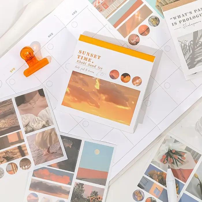 Autocollants de décoration esthétique pour livre