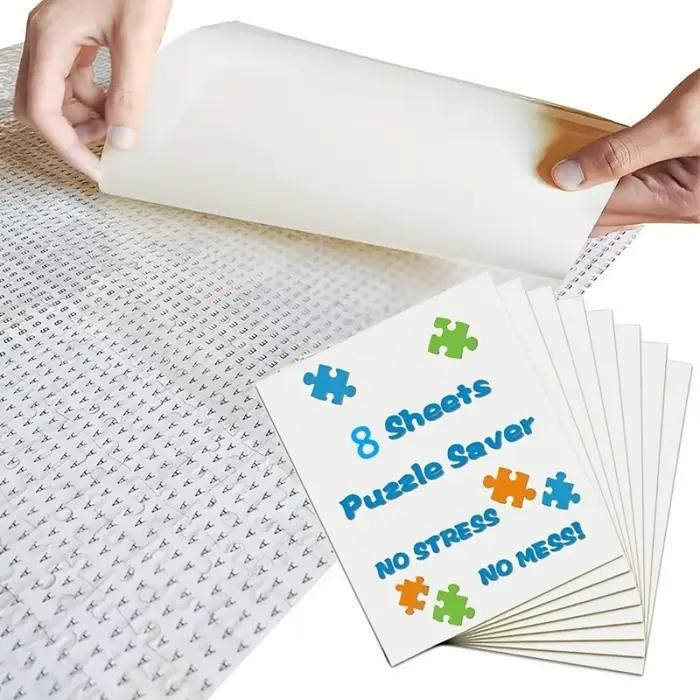 Feuilles de colle pour puzzle