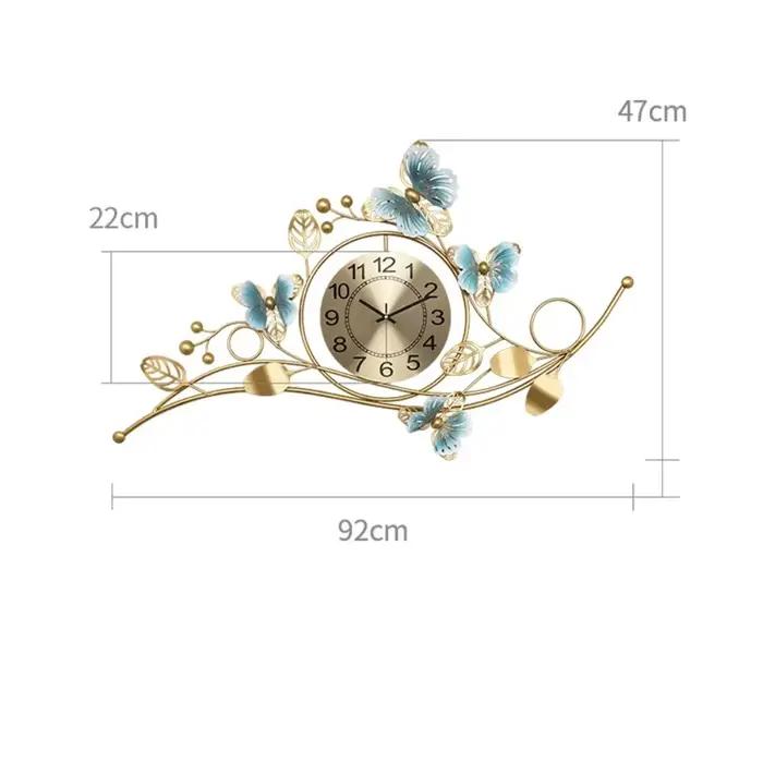 Horloge murale Design moderne Vintage or élégant Simple