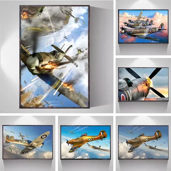 Toile d'avion de Combat de la guerre mondiale