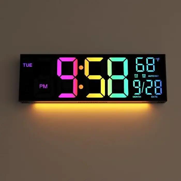 Horloge murale numérique grand écran 16.2