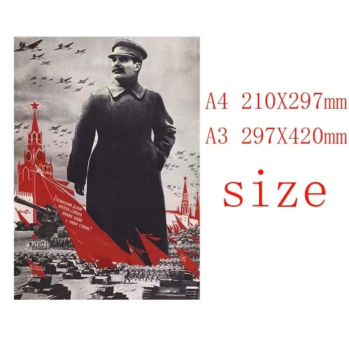 Affiche vintage Staline URSS CCCP