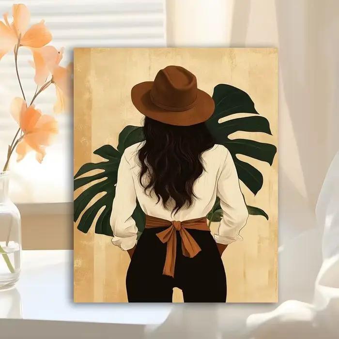 Peinture photo personnalisée par numéros pour femmes