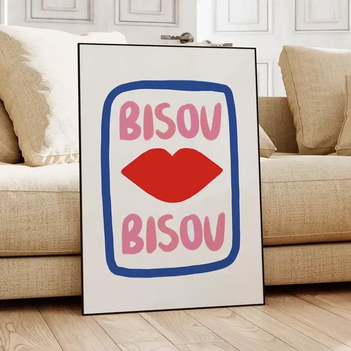 Affiches de peinture sur toile rose éclectique pour la décoration intérieure