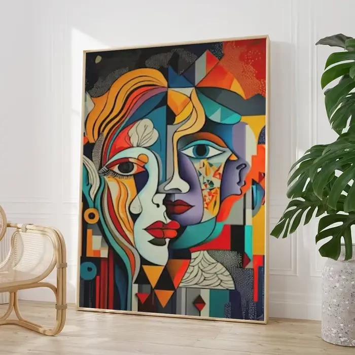 Art mural abstrait scandinave
