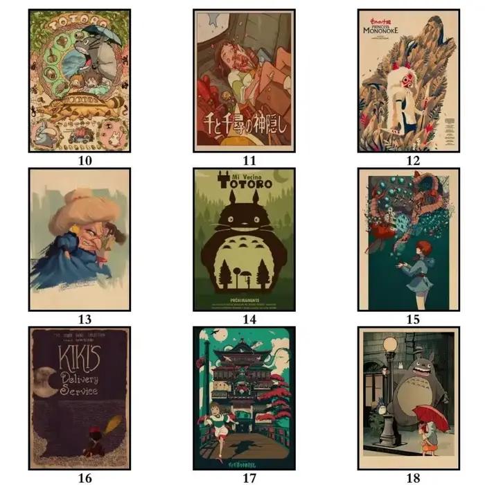 Murales de film rétro Miyazaki Hayao