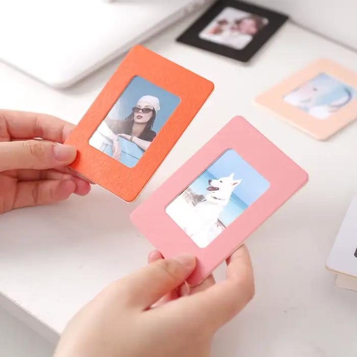 Cadre photo en carton de 3 pouces avec support pliant pour présentoir de bureau