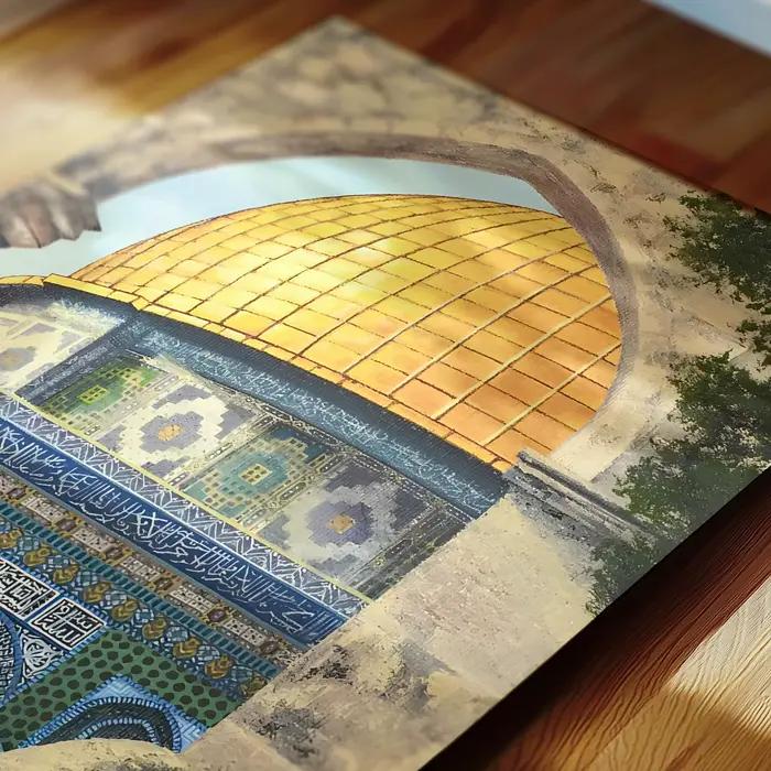 Art mural de la mosquée d'Al Aqsa
