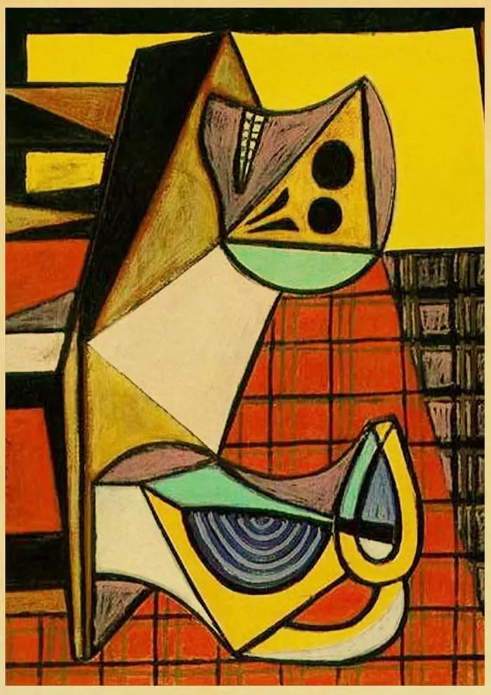 Affiche en papier kraft d'exposition de Picasso