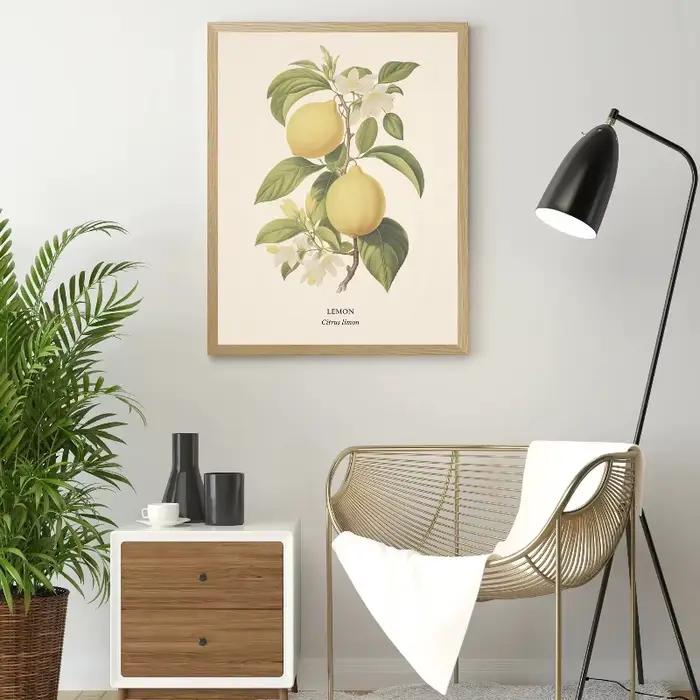 Affiche imprimée botanique