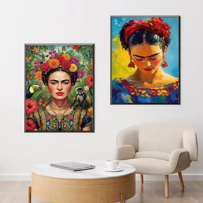 Affiche de l'artiste mexicaine emblématique F-Frida Kahlo