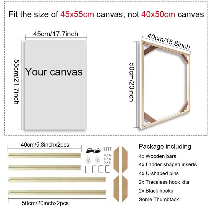 35x45 40x50cm cadre de peinture d'art mural cadres en bois pour toile
