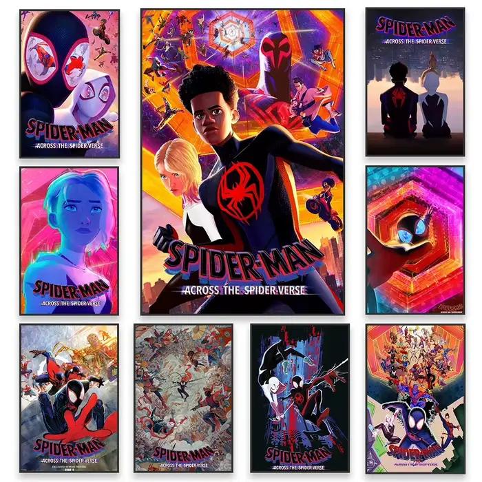 Affiche Marvel Spider Man à travers le vers d'araignée