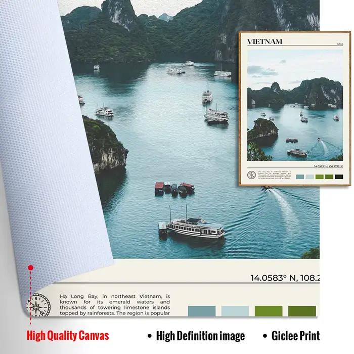 Affiche en toile de voyage asiatique