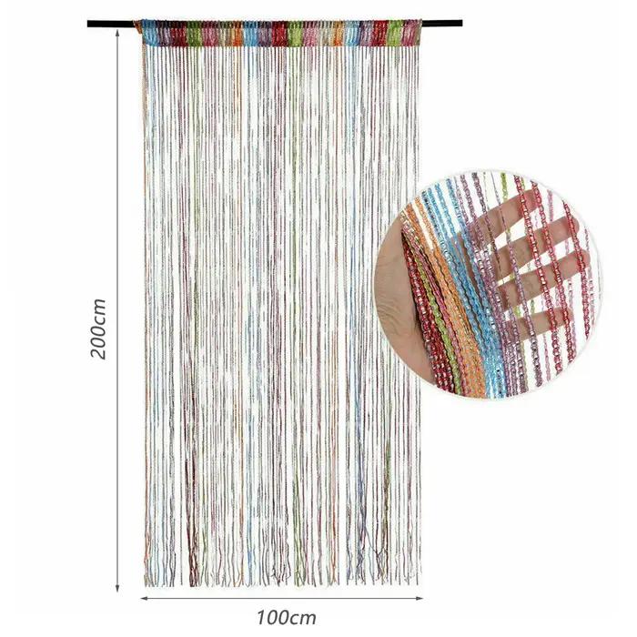 Rideau de porte décoratif, panneau mural, frange, fenêtre, diviseur de pièce, aveugle pour décoration de diviseur de salon