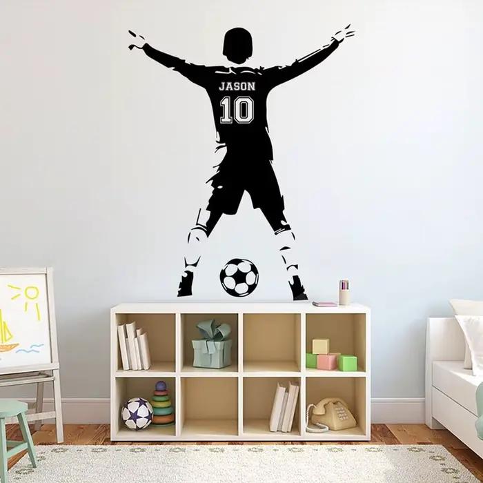 Décoration artistique murale-autocollant mural de Football pour chambre d'enfants et de garçons