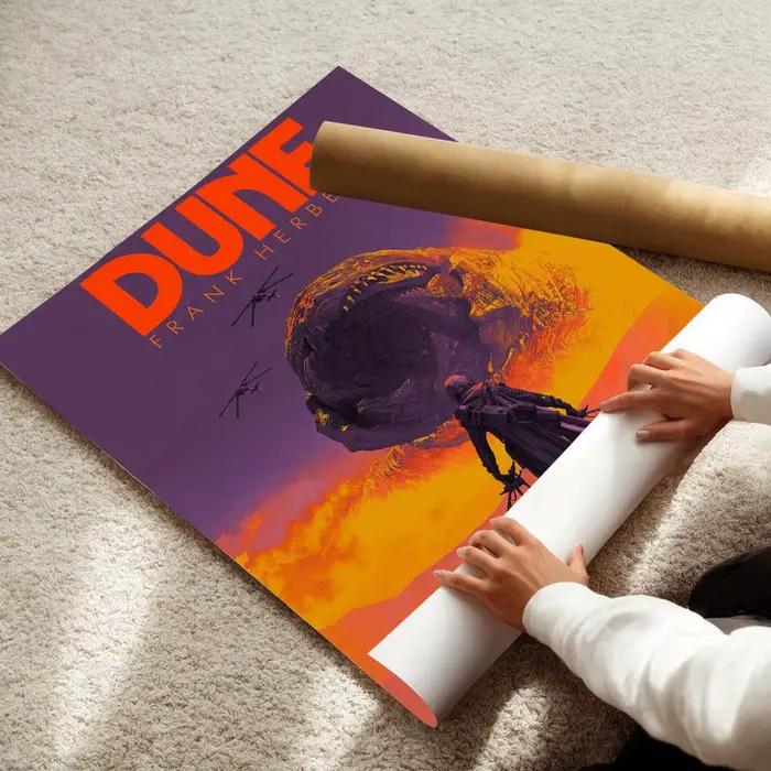 Affiche de film science-fiction Dune Part 2