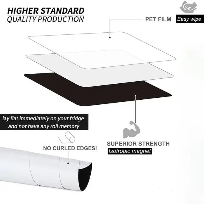 A3 A4 A5 marqueur Flexible effaçable aimant pour réfrigérateur tableau blanc magnétique