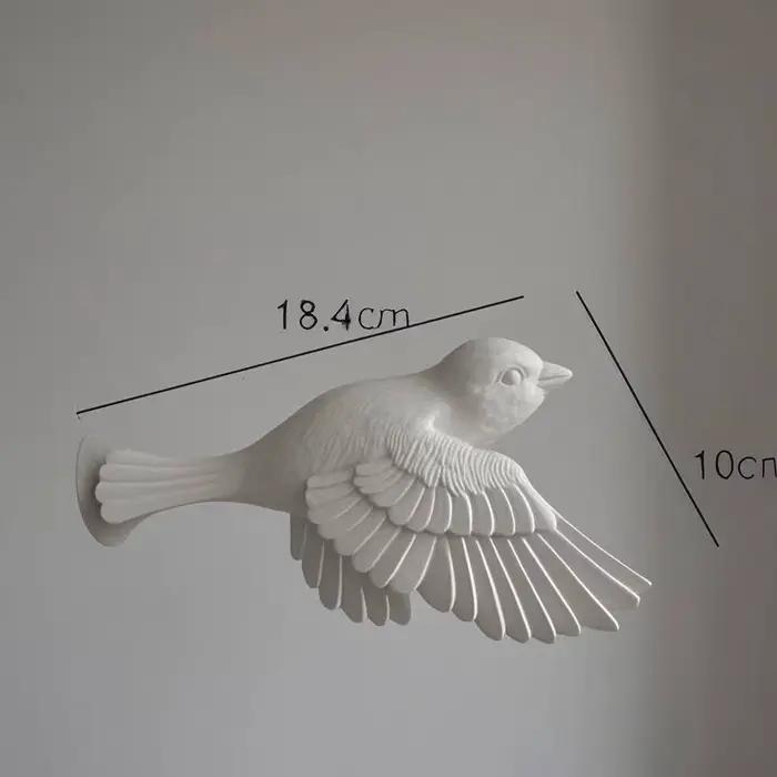 Décoration murale européenne en relief avec oiseaux