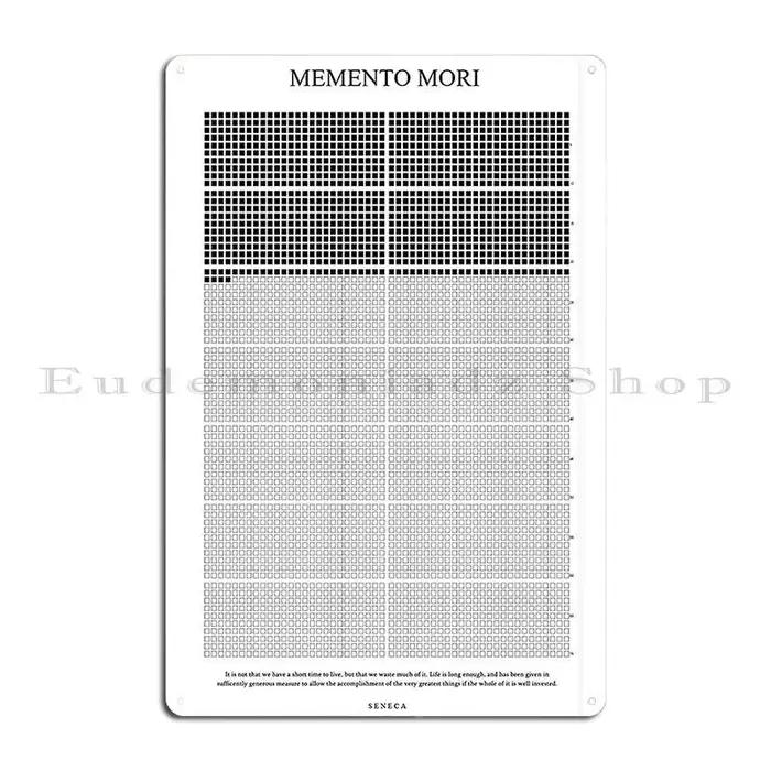 Affiche de calendrier de vie de Memento Mori