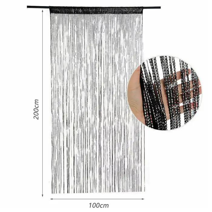 Rideau de porte décoratif, panneau mural, frange, fenêtre, diviseur de pièce, aveugle pour décoration de diviseur de salon