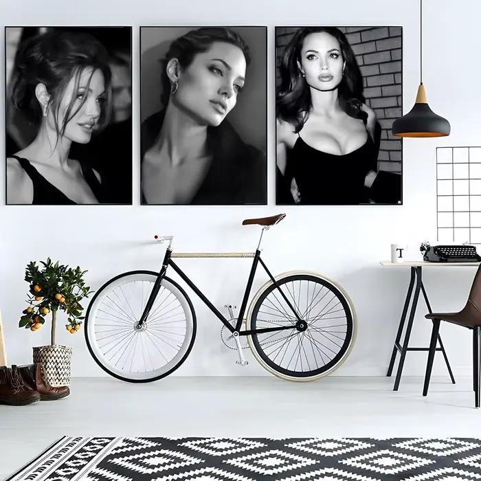 Affiche murale décorative Angelina J-Jolie, impression artistique, décoration murale, décoration de la maison, cadeau, sans cadre