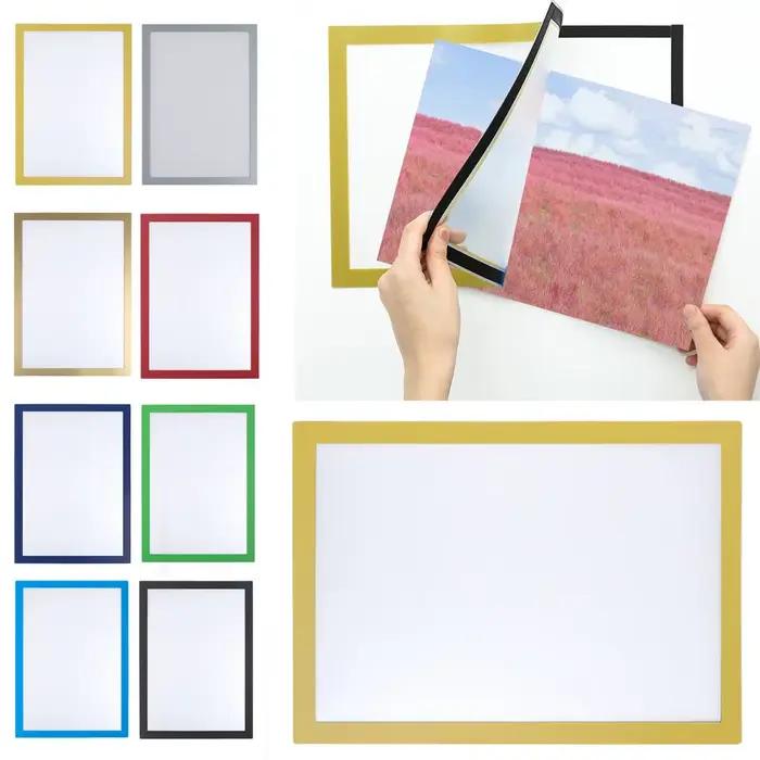 Cadre photo magnétique A3/A4 à fixer au mur