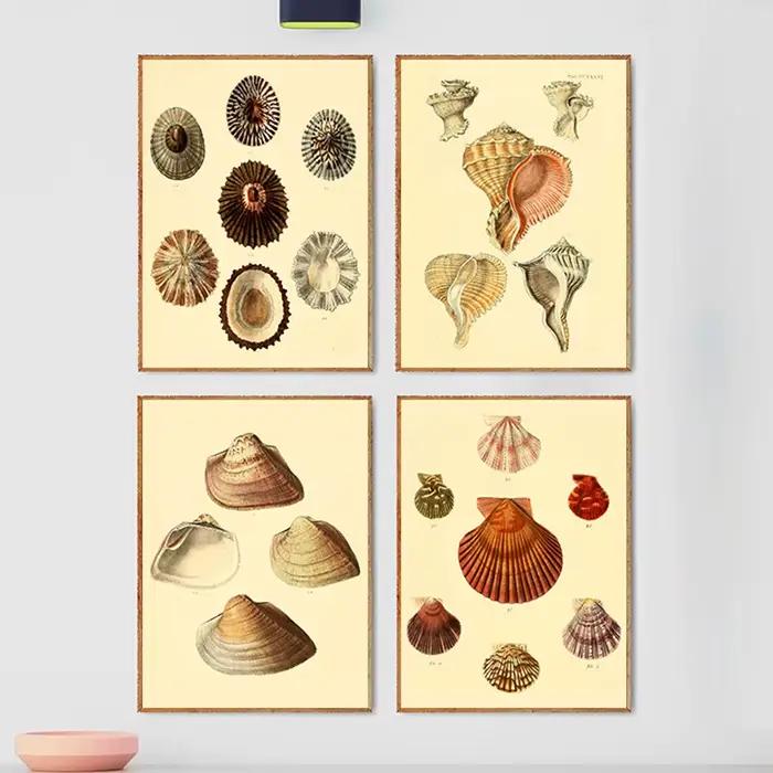 Affiches et tableau Vintage de plage de bord de mer